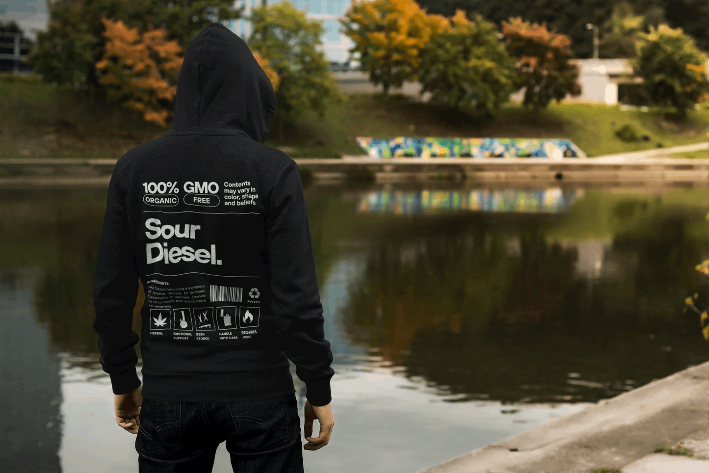 Sour Diesel Hoodie - Beenstoned Cannabis Apparel - Boston Print Co.