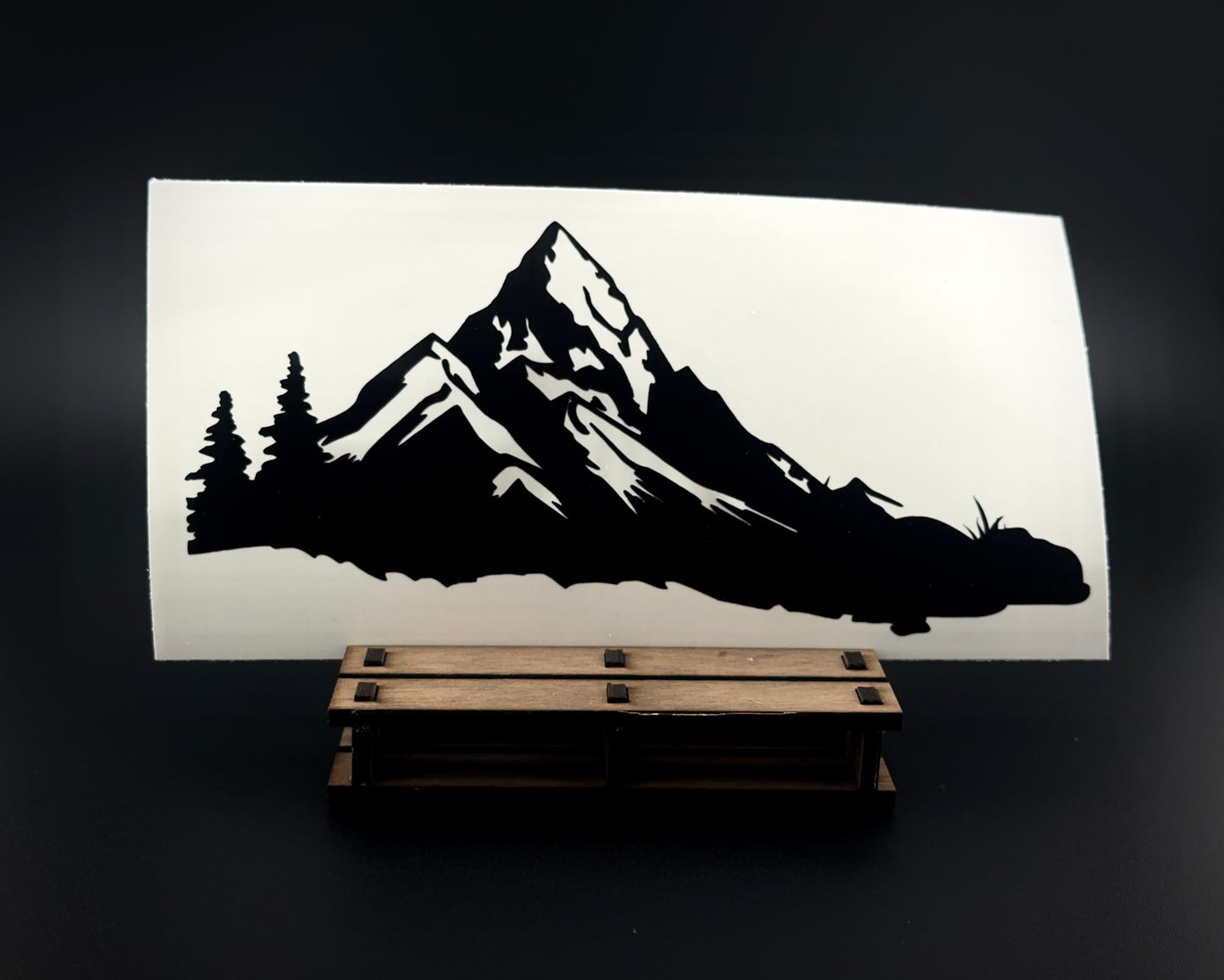 Mountain Range Vinyl Decal β Adventure Truck & Camper Sticker, Oracal 651 | Boston Print Co