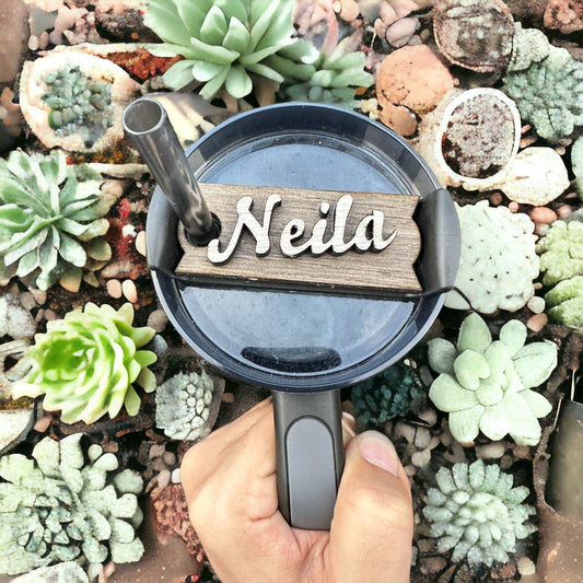 Sustainable Wooden Name Tags for Stanley 40oz Tumblers - Eco-Friendly Personalization with Stylish Wood Stains - Boston Print Co.