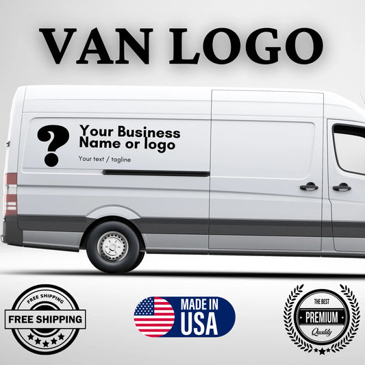 Custom Fleet Decals for Trades and Businesses (Pack of 2) - Promote Your Brand on Contractor Vans - Large Van Decals - Fast Shipping - Boston Print Co.