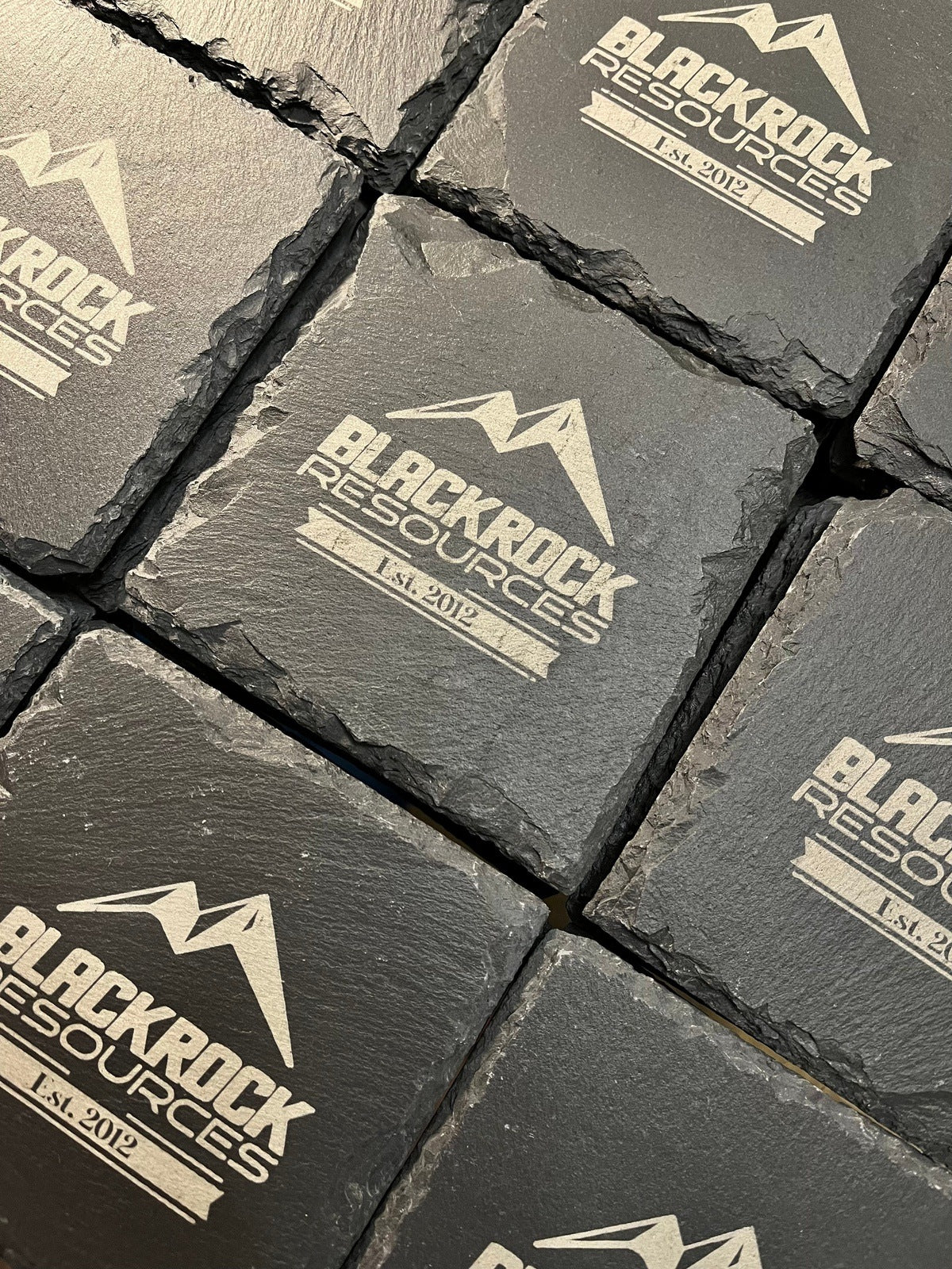 Custom Engraved Slate Coasters ( Set of 4 )