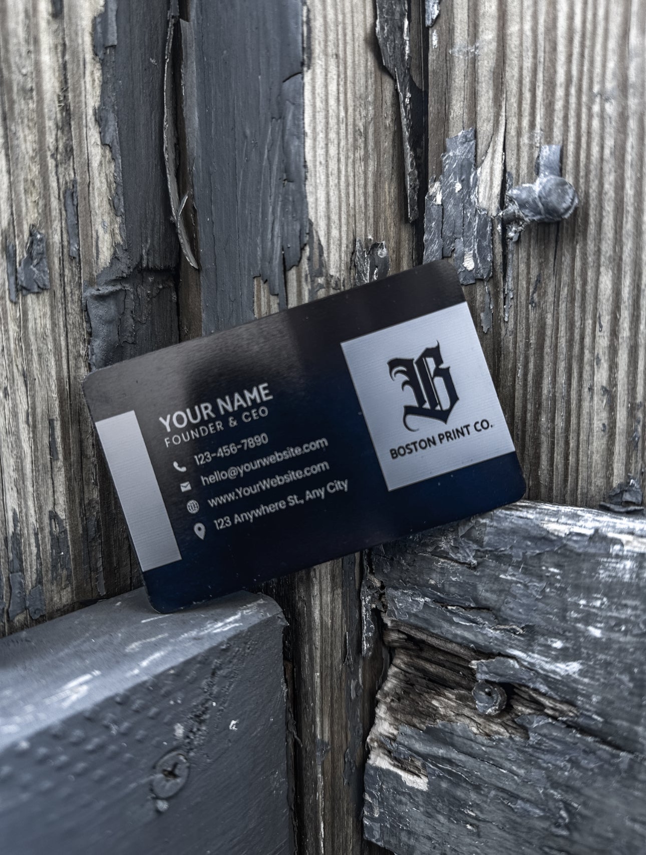 Custom Engraved Metal Business Cards