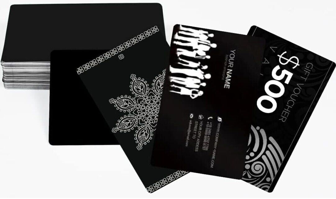 Custom Engraved Metal Business Cards