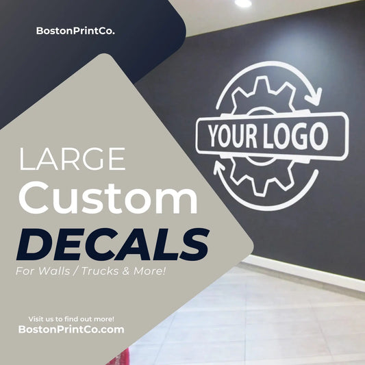 Premium Custom Signage Decal - Large Size | Weather-Resistant Vinyl | Personalized Design - Boston Print Co.