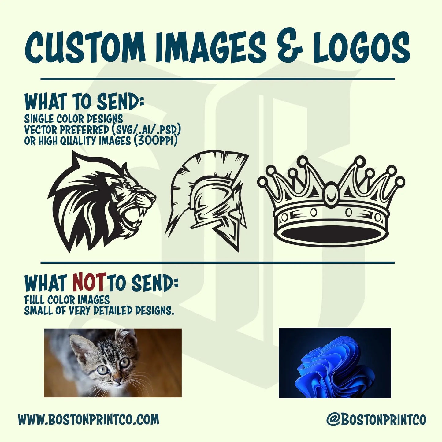 Premium Custom Signage Decal - Large Size | Weather-Resistant Vinyl | Personalized Design - Boston Print Co.