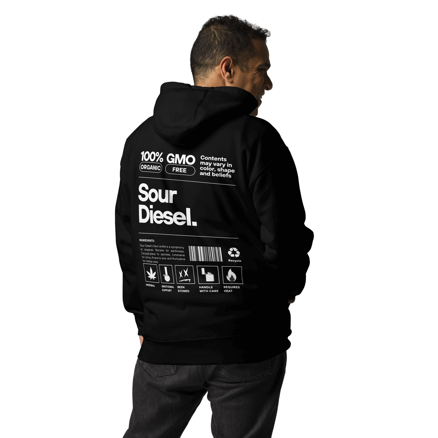 Sour Diesel Hoodie - Beenstoned Cannabis Apparel - Boston Print Co.