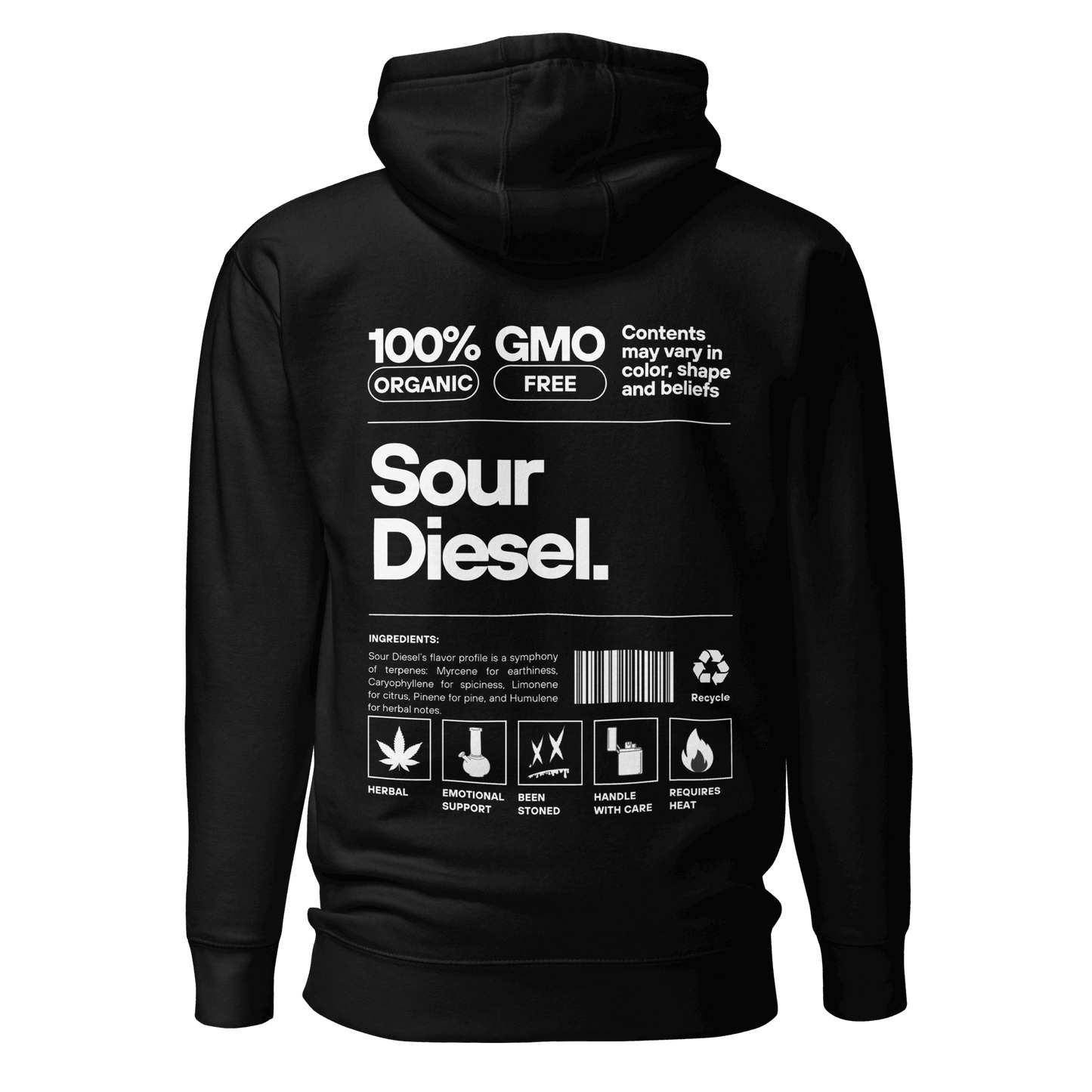 Sour Diesel Hoodie - Beenstoned Cannabis Apparel - Boston Print Co.
