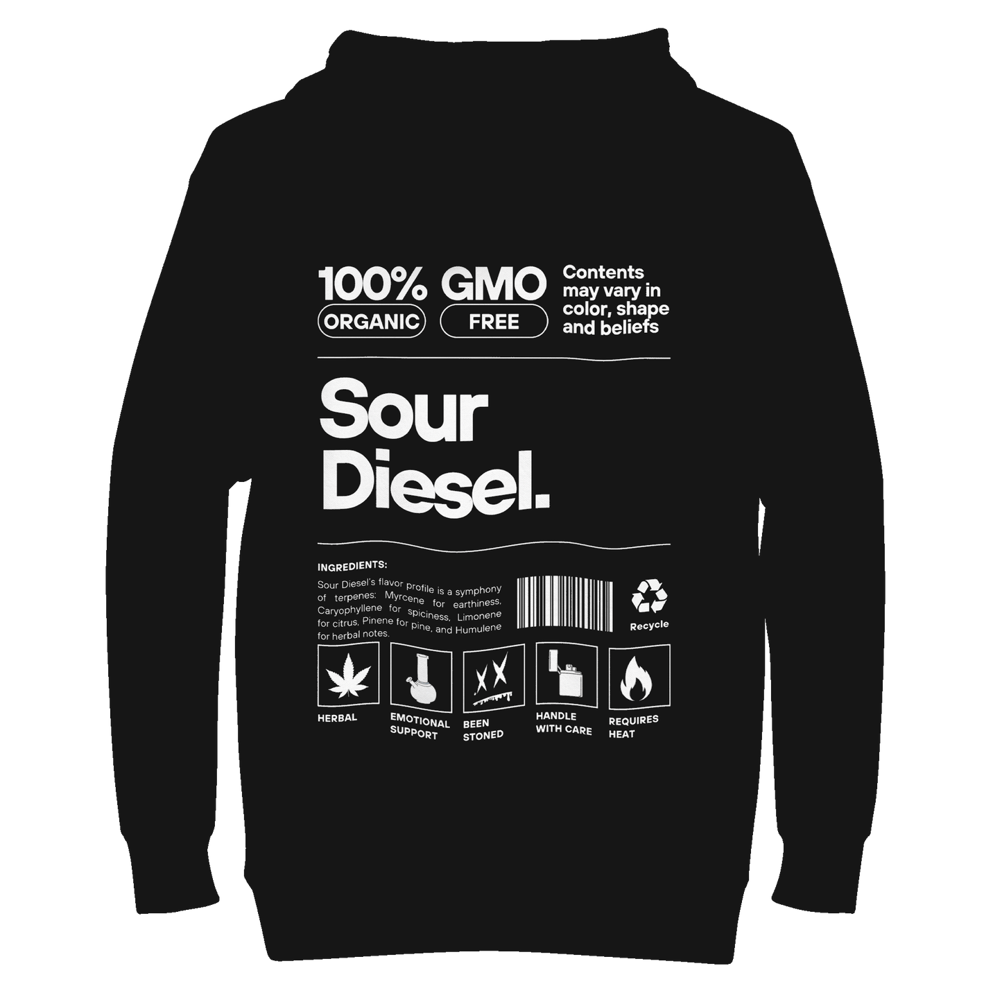 Sour Diesel Hoodie - Beenstoned Cannabis Apparel - Boston Print Co.