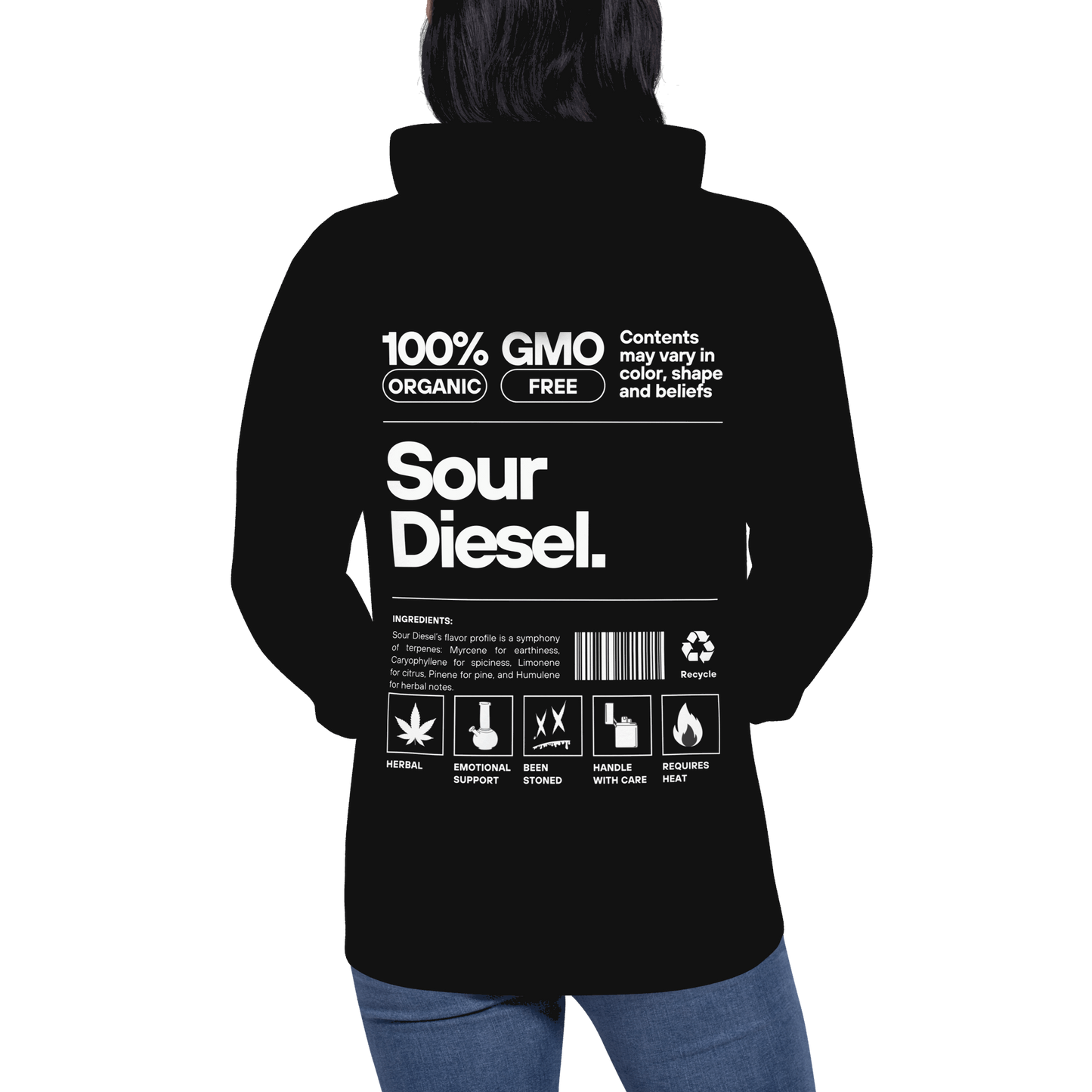Sour Diesel Hoodie - Beenstoned Cannabis Apparel - Boston Print Co.
