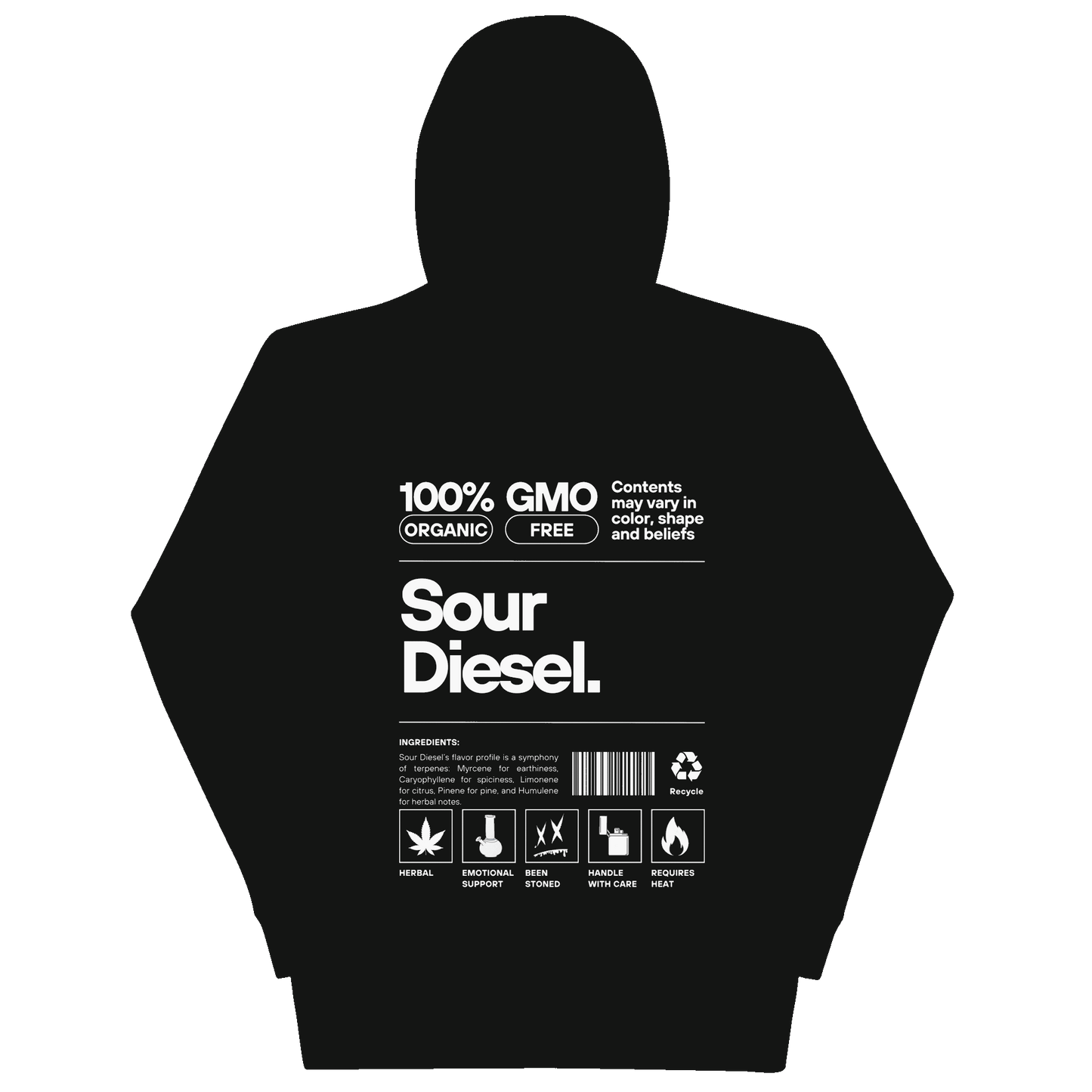 Sour Diesel Hoodie - Beenstoned Cannabis Apparel - Boston Print Co.