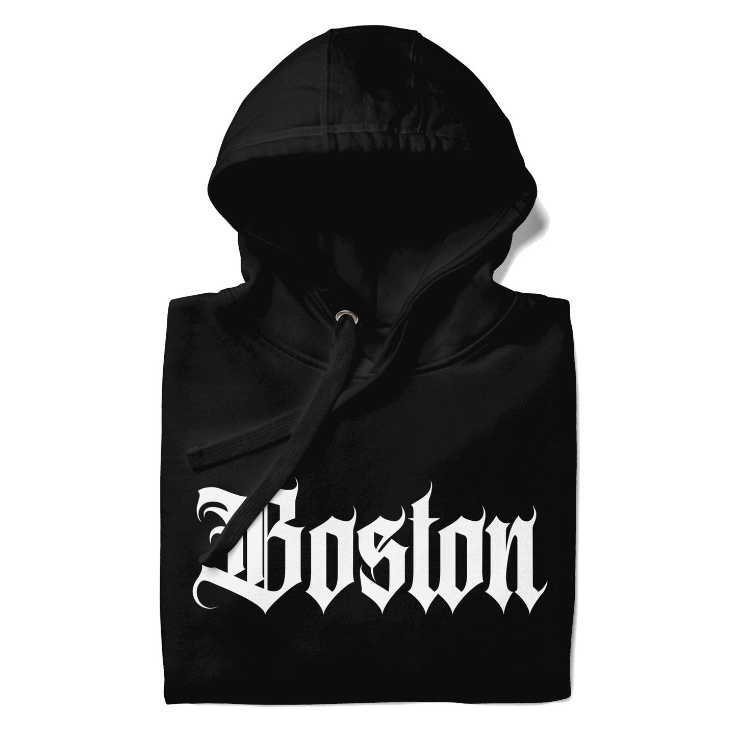 Classic Boston Old English Heavyweight Hoodie - Premium Cotton/Poly Blend - Boston Print Co.