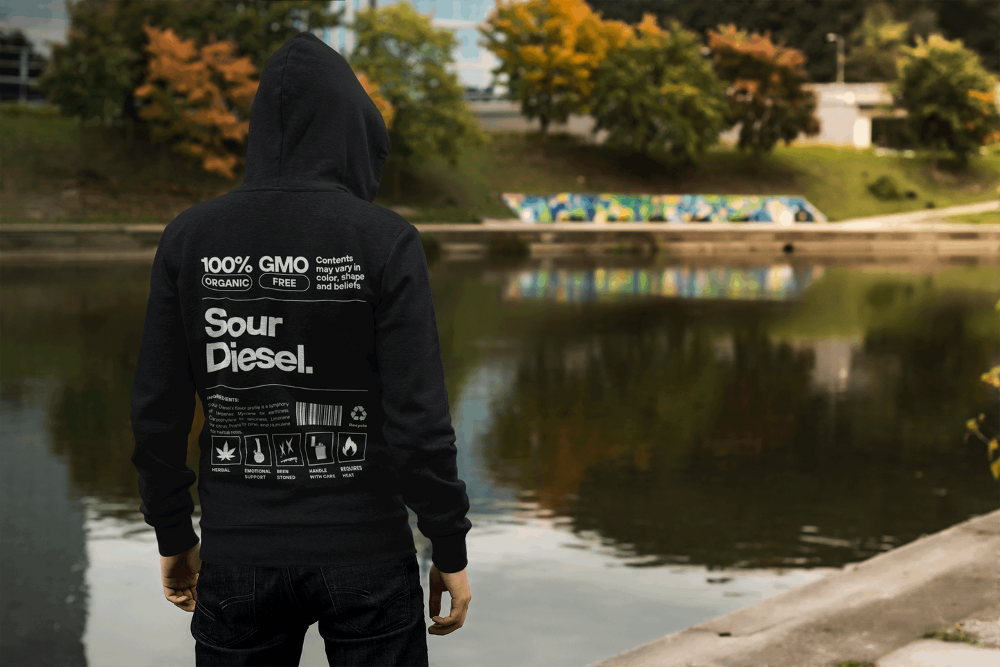 Sour Diesel Hoodie - Beenstoned Cannabis Apparel - Boston Print Co. 