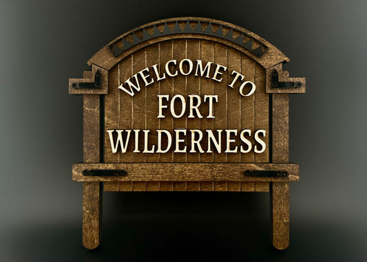 Welcome To Fort Wilderness Sign