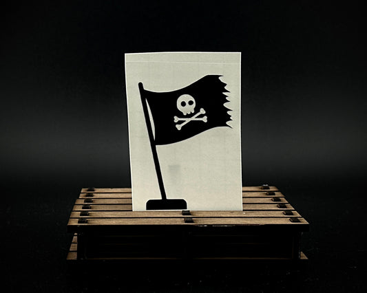 Tiny Pirate Flag Decal