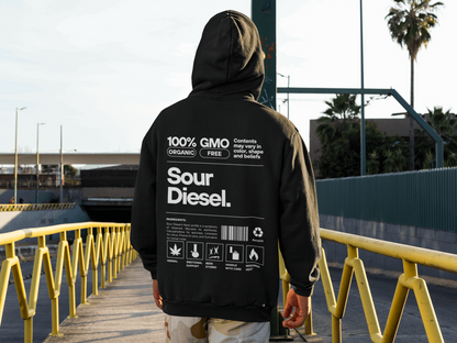 Sour Diesel Hoodie - Beenstoned Cannabis Apparel - Boston Print Co. 