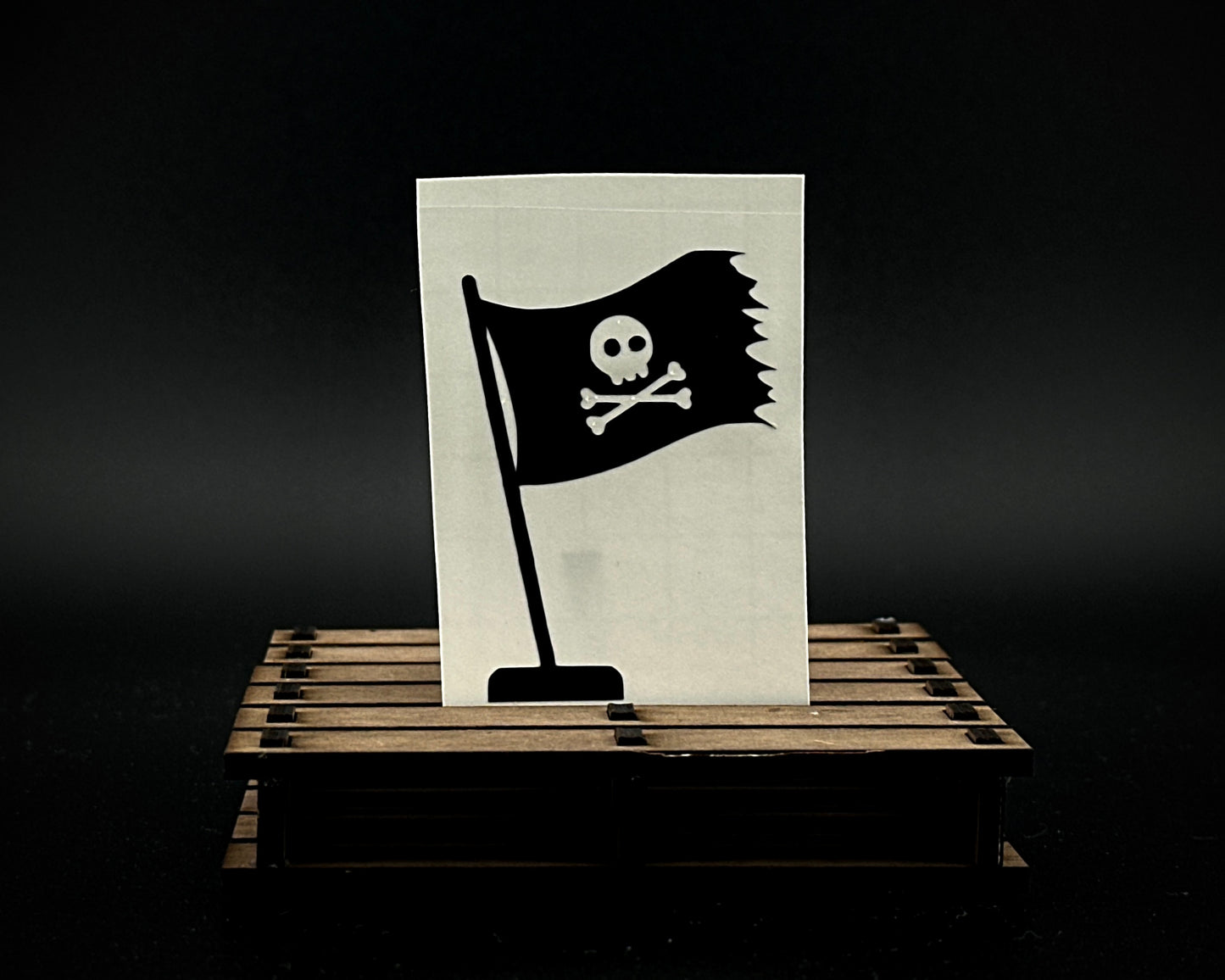 Tiny Pirate Flag Decal