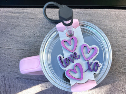 Valentine’s Day Tumbler Lid Topper