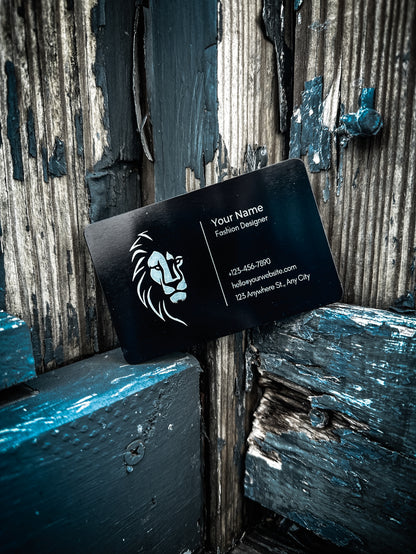 Custom Engraved Metal Business Cards (Set of 10)