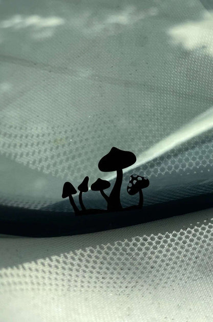 Tiny Touch of Nature Mushroom Decal - Fun and Whimsical Car Sticker - High-Quality Oracal 651 Vinyl with Transfer Tape Included - Boston Print Co. 