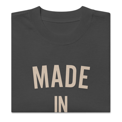 “Made in Boston" Boxy Oversized T-Shirt | 100% Carded Cotton | Boston Print Co.