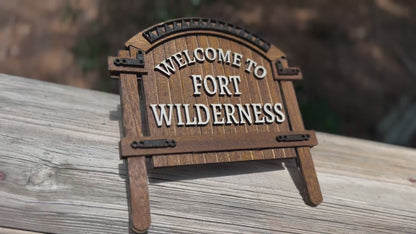 Welcome To Fort Wilderness Sign