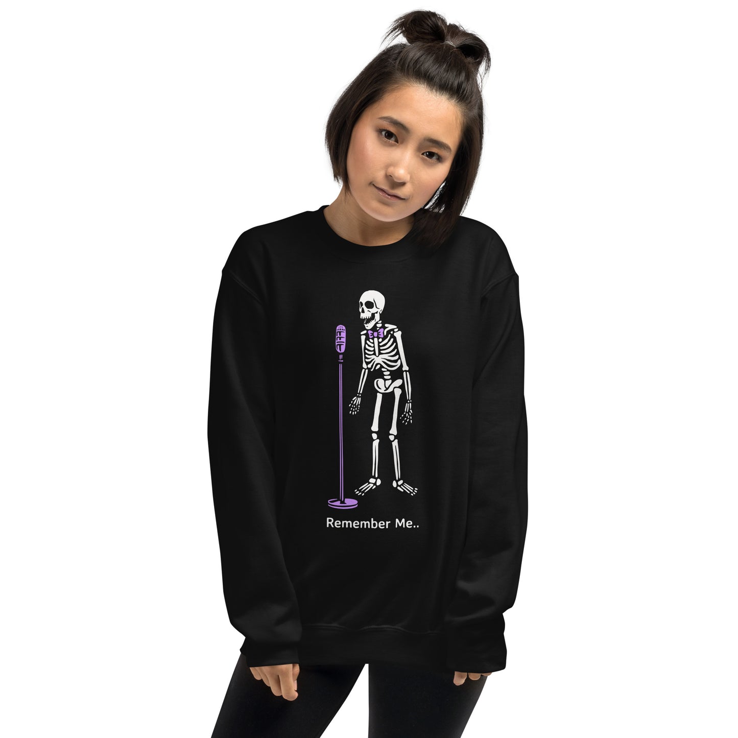 Dia de los Muertos “Remember Me…” Skeleton Serenade Sweatshirt | Coco-Inspired Halloween Apparel - Boston Print Co. 