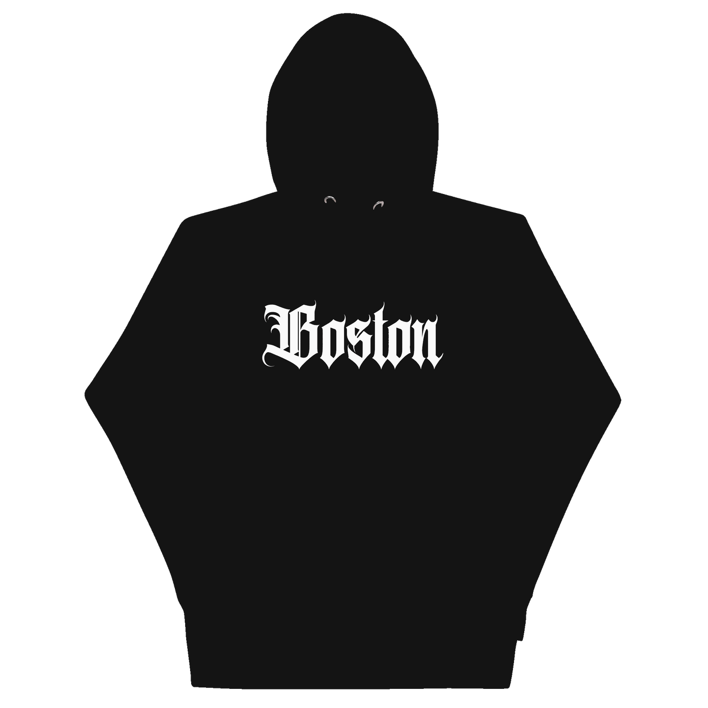 Classic Boston Old English Heavyweight Hoodie - Premium Cotton/Poly Blend - Boston Print Co. 